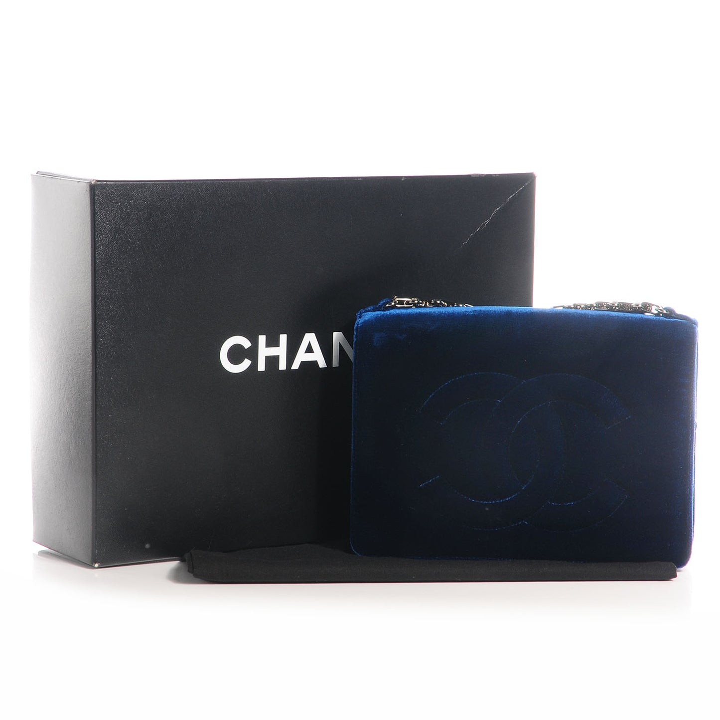 Velvet Timeless CC Clutch Navy Blue