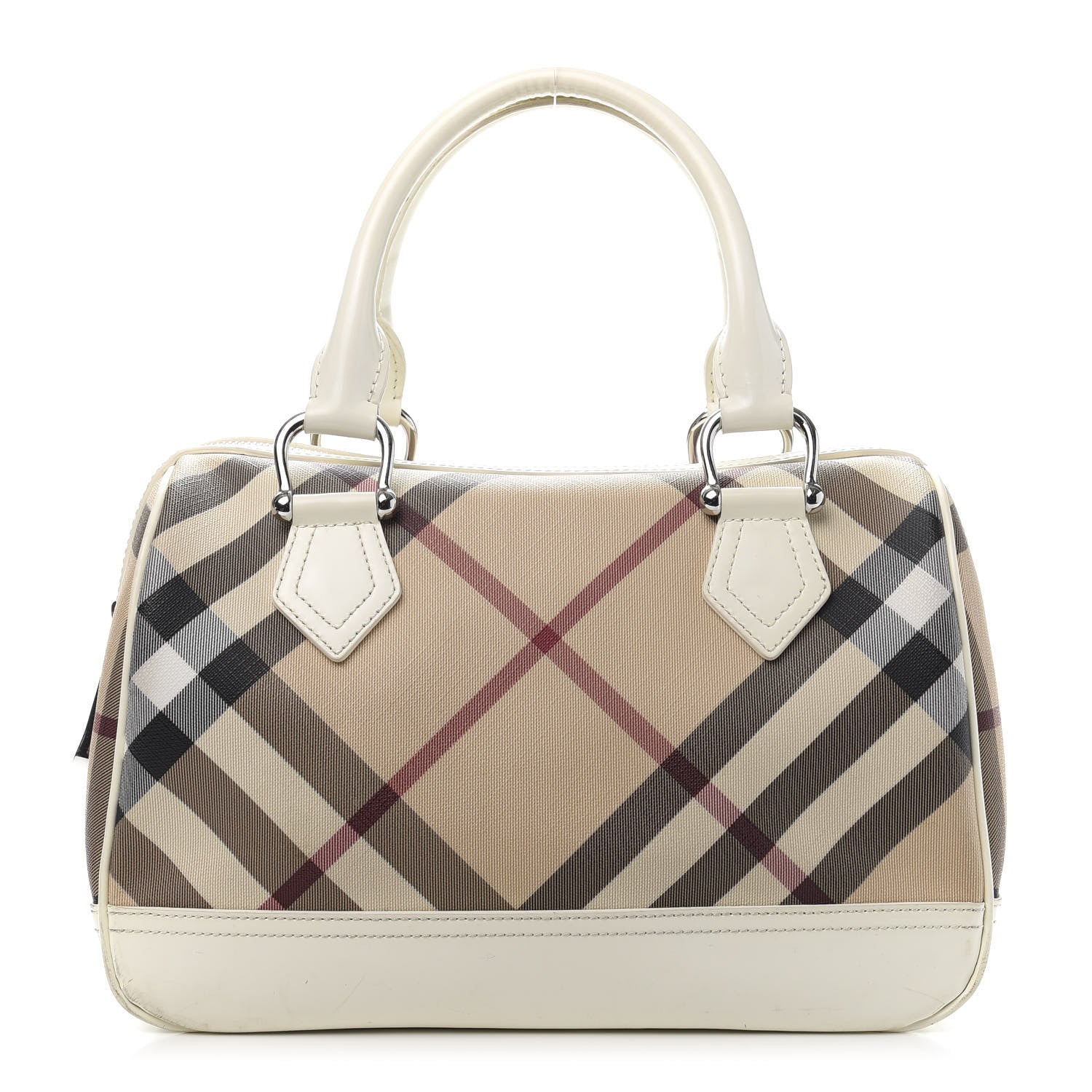 Burberry Nova Check Bowling Bag White 1 of 13