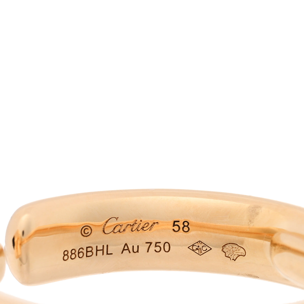 Cartier 18K Yellow Gold Tsavorite Onyx Panthere De Cartier Ring 54 7 5 of 6