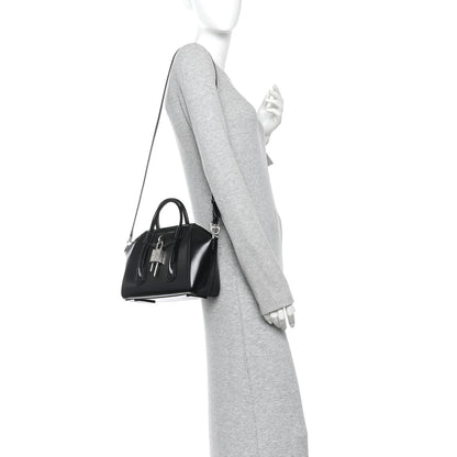 Givenchy Box Calfskin Padded Mini Lock Antigona Shoulder Bag Black 2 of 10