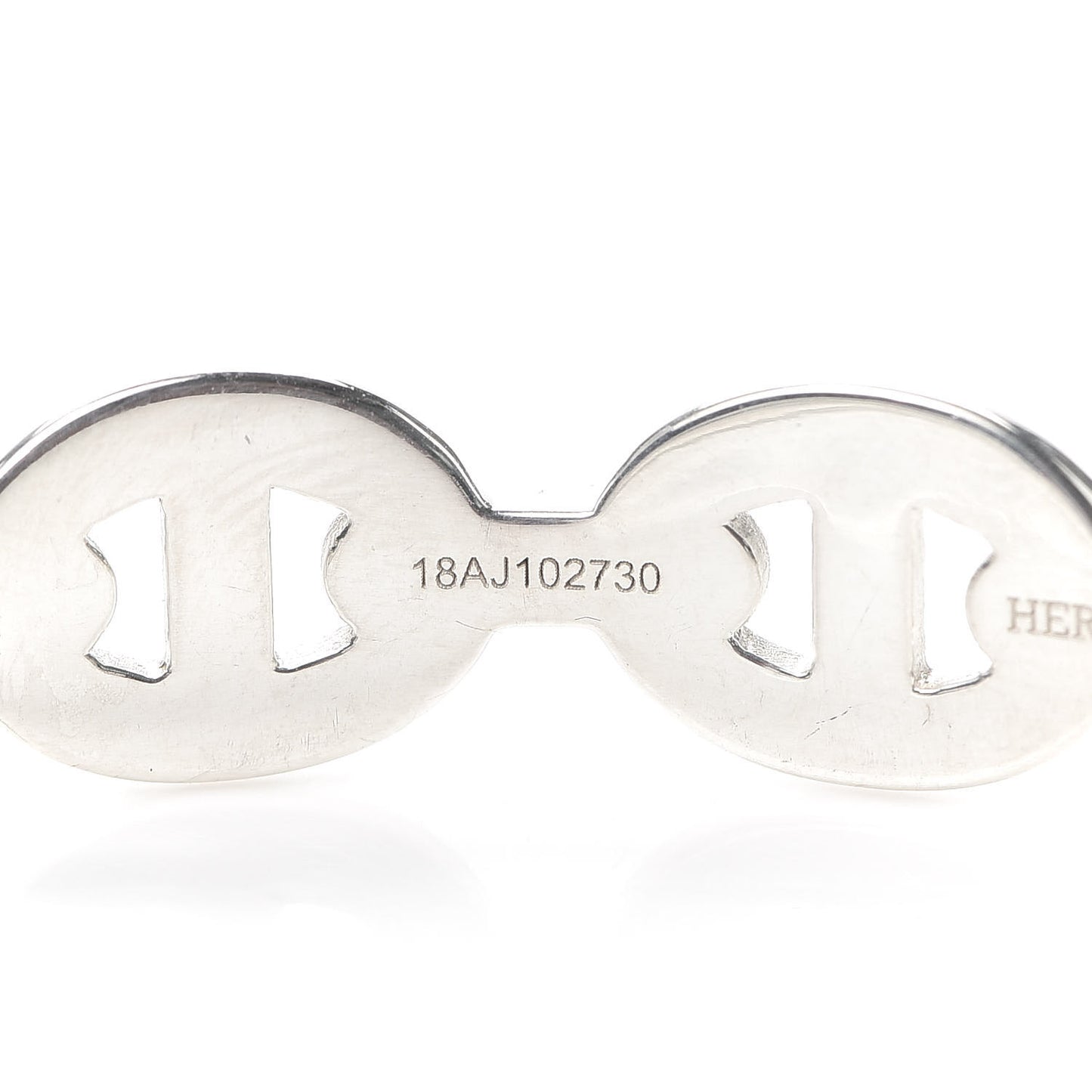 Sterling Silver MM Chaine d'Ancre Enchainee Cuff Bracelet SH