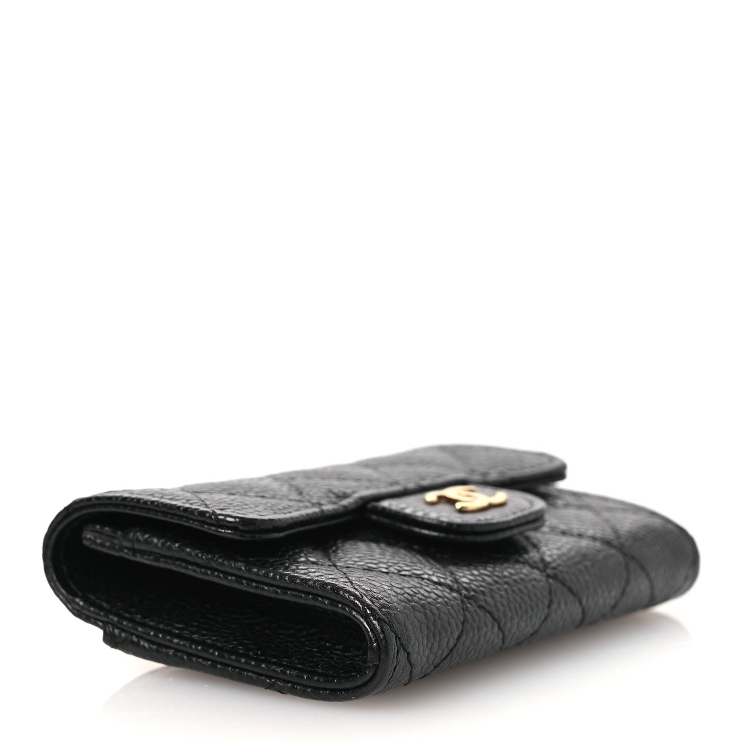 Chanel Caviar Quilted Flap Card Holder Black 4 of 8
