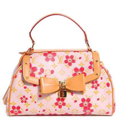 Louis Vuitton Monogram Cherry Blossom Sac Retro Bag Red 1 of 7