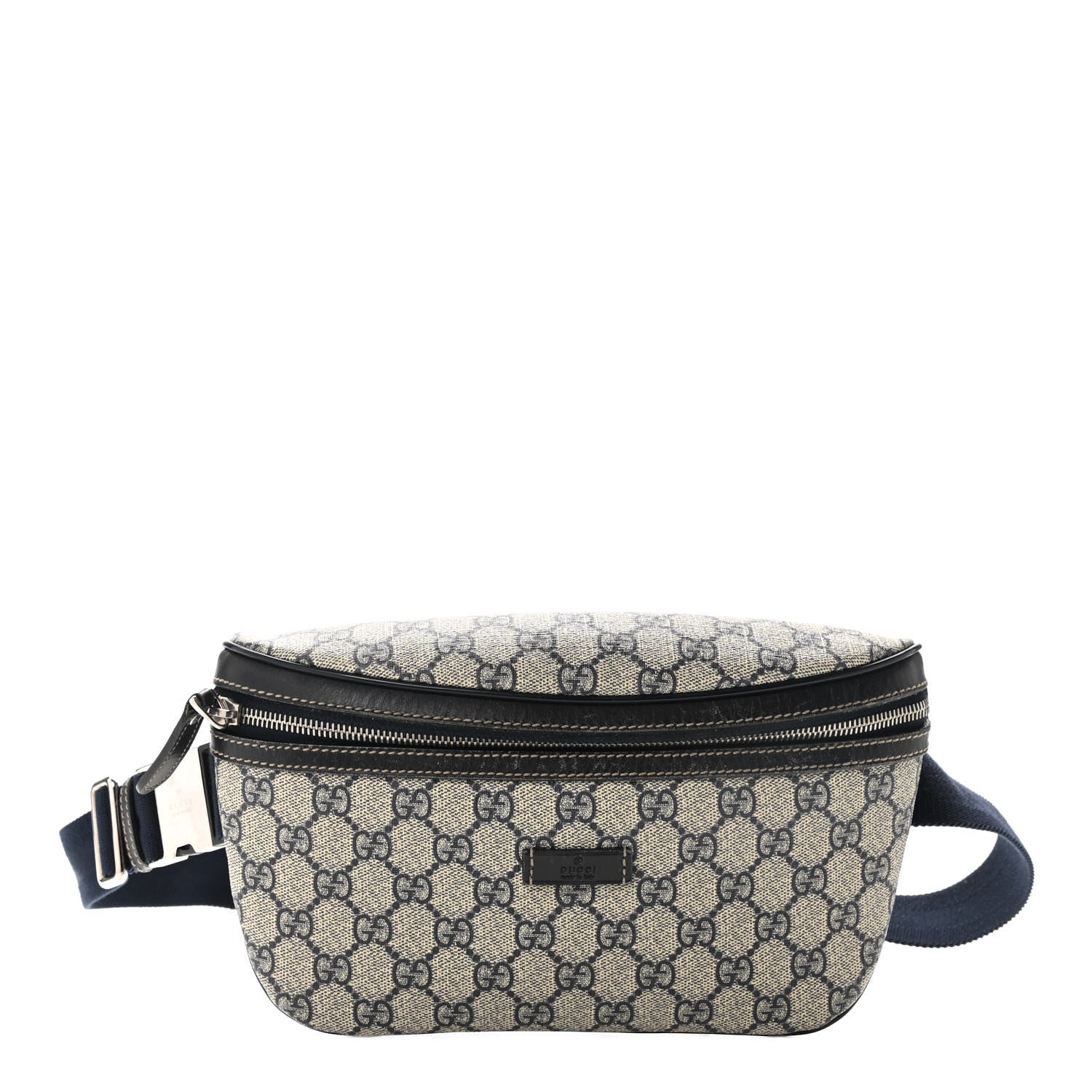 Gucci GG Supreme Monogram Belt Bag Navy 1 of 11