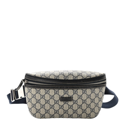 Gucci GG Supreme Monogram Belt Bag Navy 1 of 11
