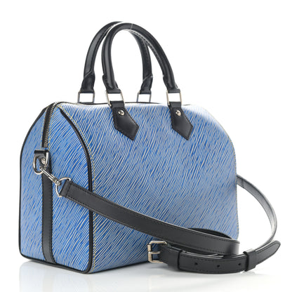 Louis Vuitton Epi Speedy Bandouliere 25 Denim Light 3 of 10
