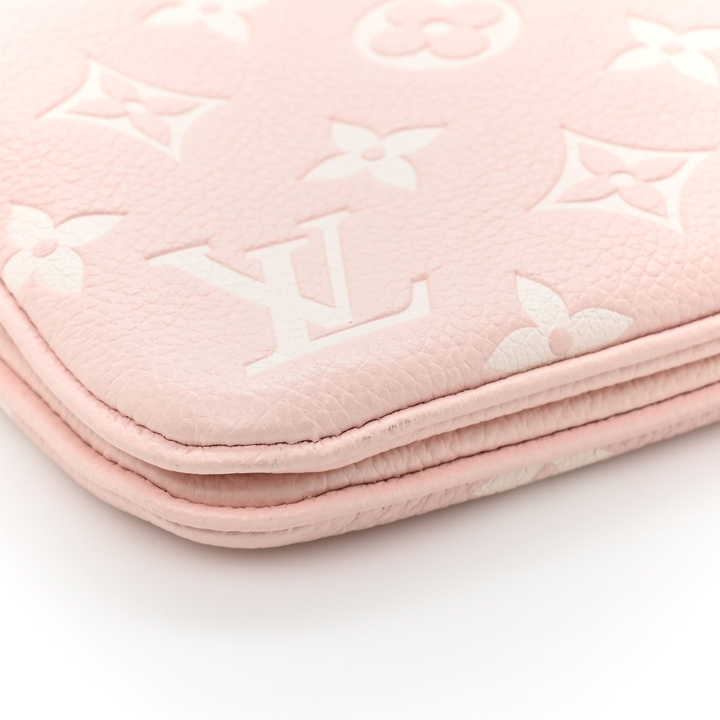 Empreinte Monogram Double Zip Pochette Rose