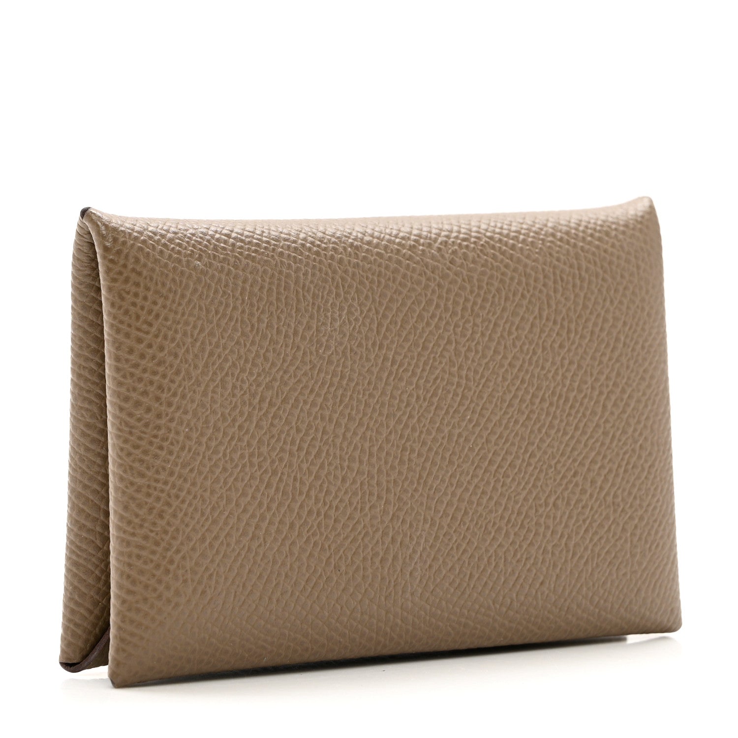 Hermes Epsom Calvi Card Case Etoupe 3 of 6