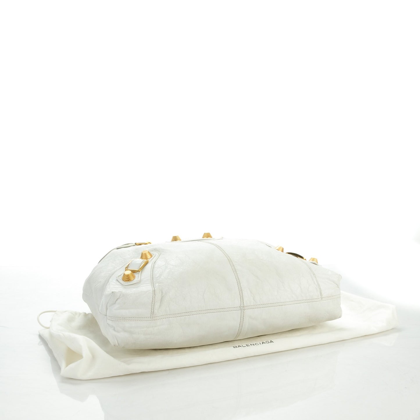 Chevre Giant 21 Gold Hardware Brief White