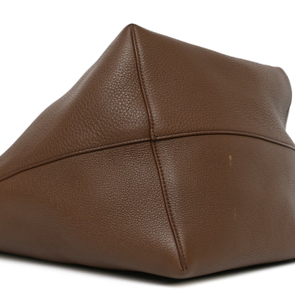 The Row Grained Calfskin Large N/S Park Tote Dark Taupe 9 of 10