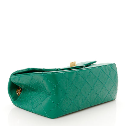 Chanel Aged Calfskin Quilted 2.55 Reissue Mini Flap Green 4 of 11