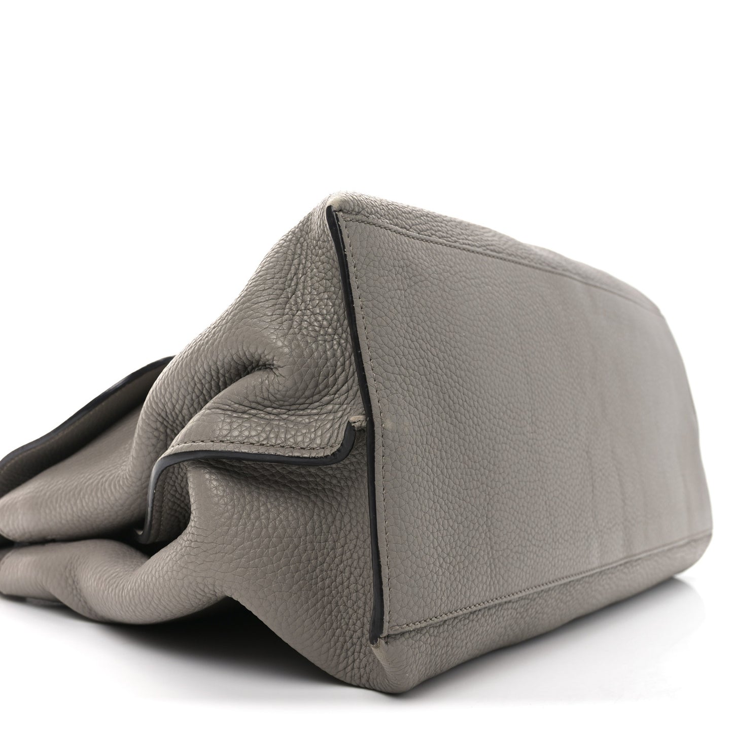 Cellarius Calfskin Large Bamboo Daily Top Handle Bag Storm Grey