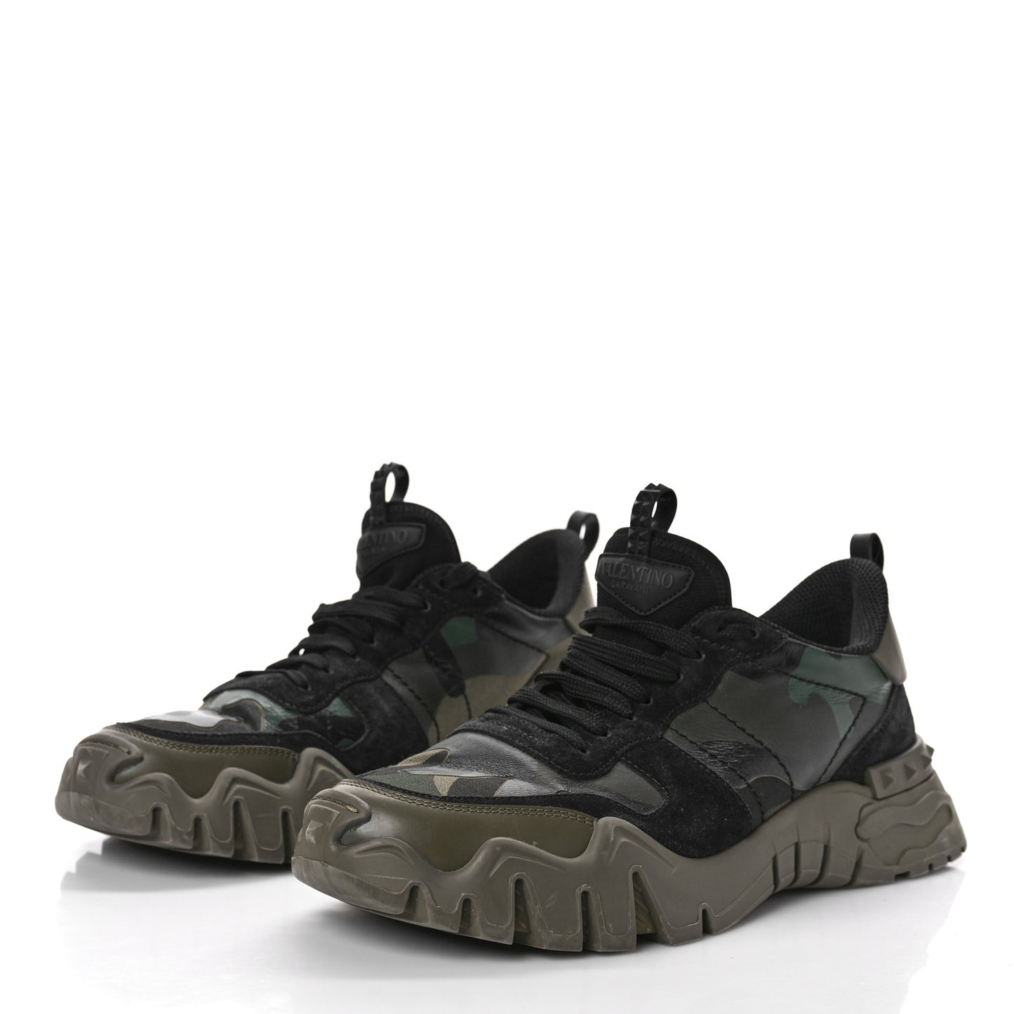 Nappa Suede Camouflage Mens Rockrunner Plus Sneakers 44 Army Green Black Multicolor