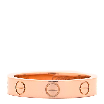 Cartier 18K Pink Gold 3.5mm LOVE Wedding Band Ring 50 5.25 1 of 4