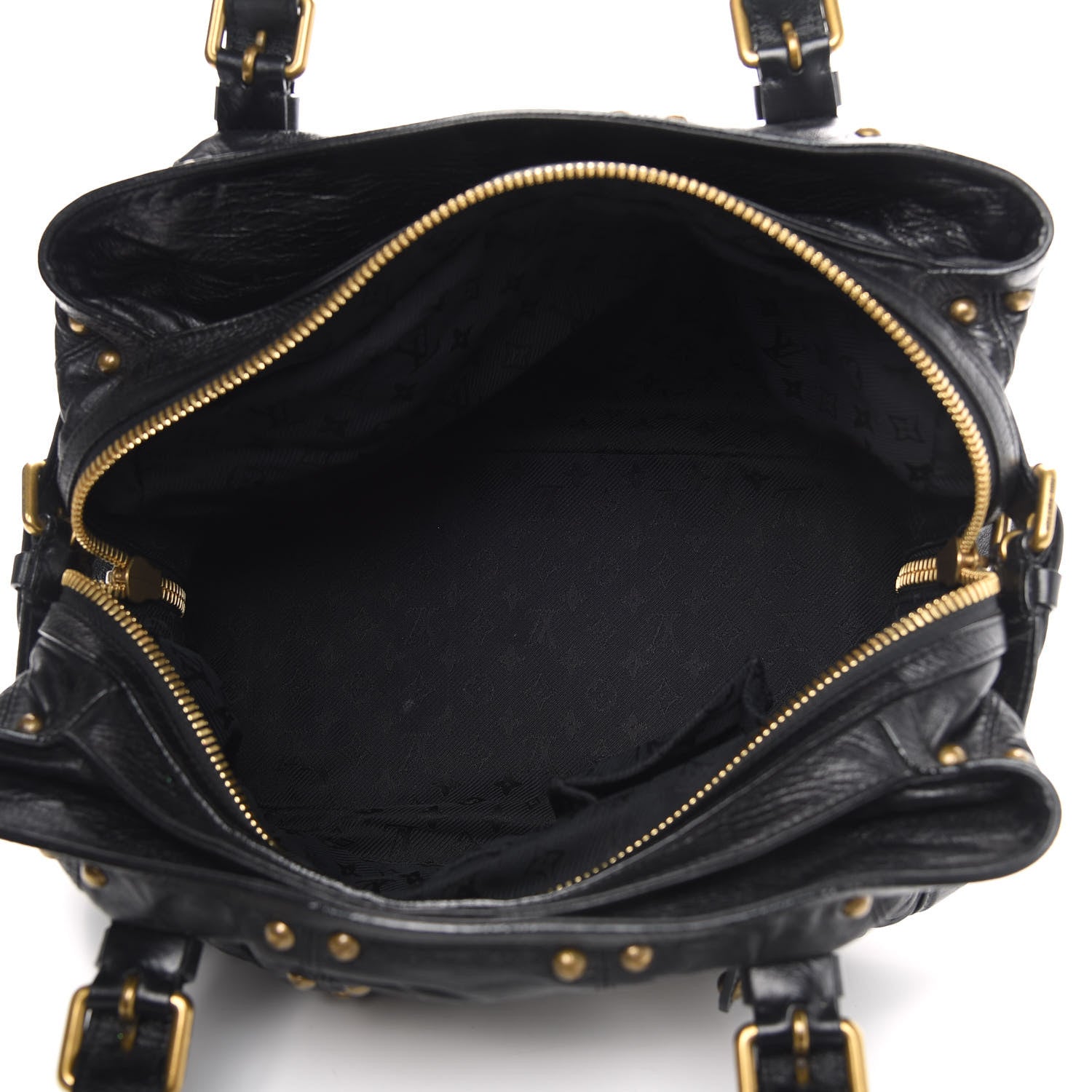 Louis Vuitton Lambskin Riveting Black 5 of 14