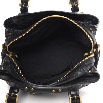 Louis Vuitton Lambskin Riveting Black 5 of 14