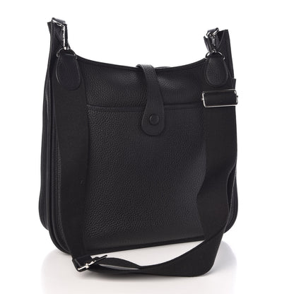Hermes Taurillon Clemence Evelyne III GM Black 3 of 9