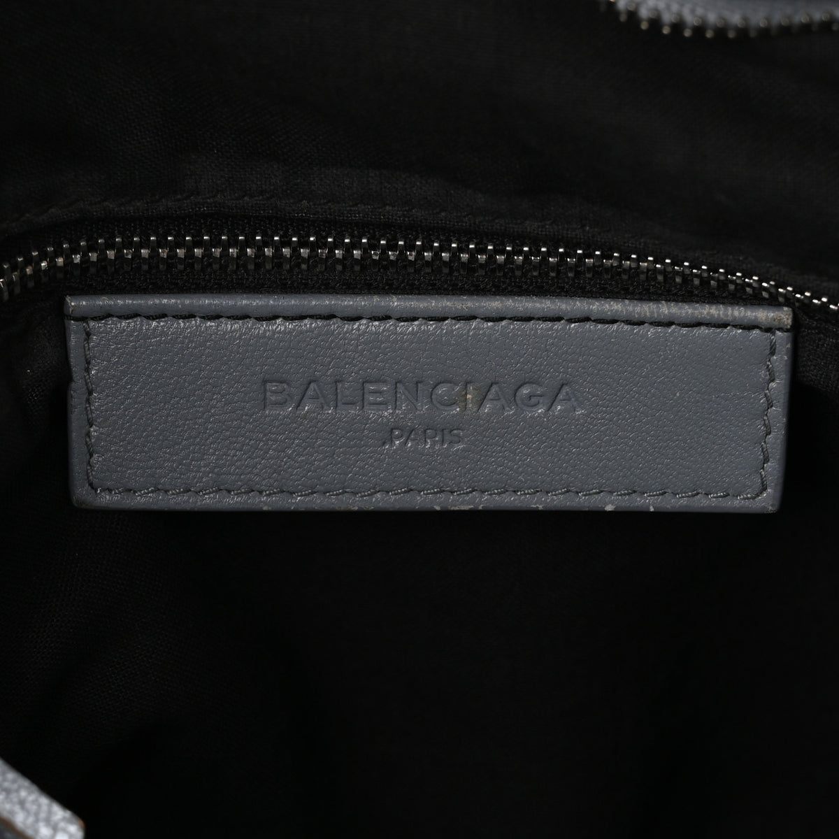 Balenciaga Chevre Silver Metallic Edge Hardware Velo Gris Acier 7 of 12