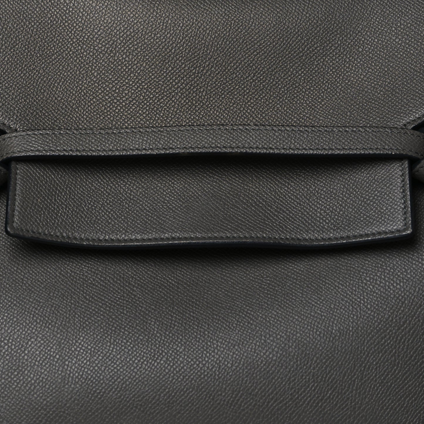 Grained Calfskin Mini Belt Bag Grey
