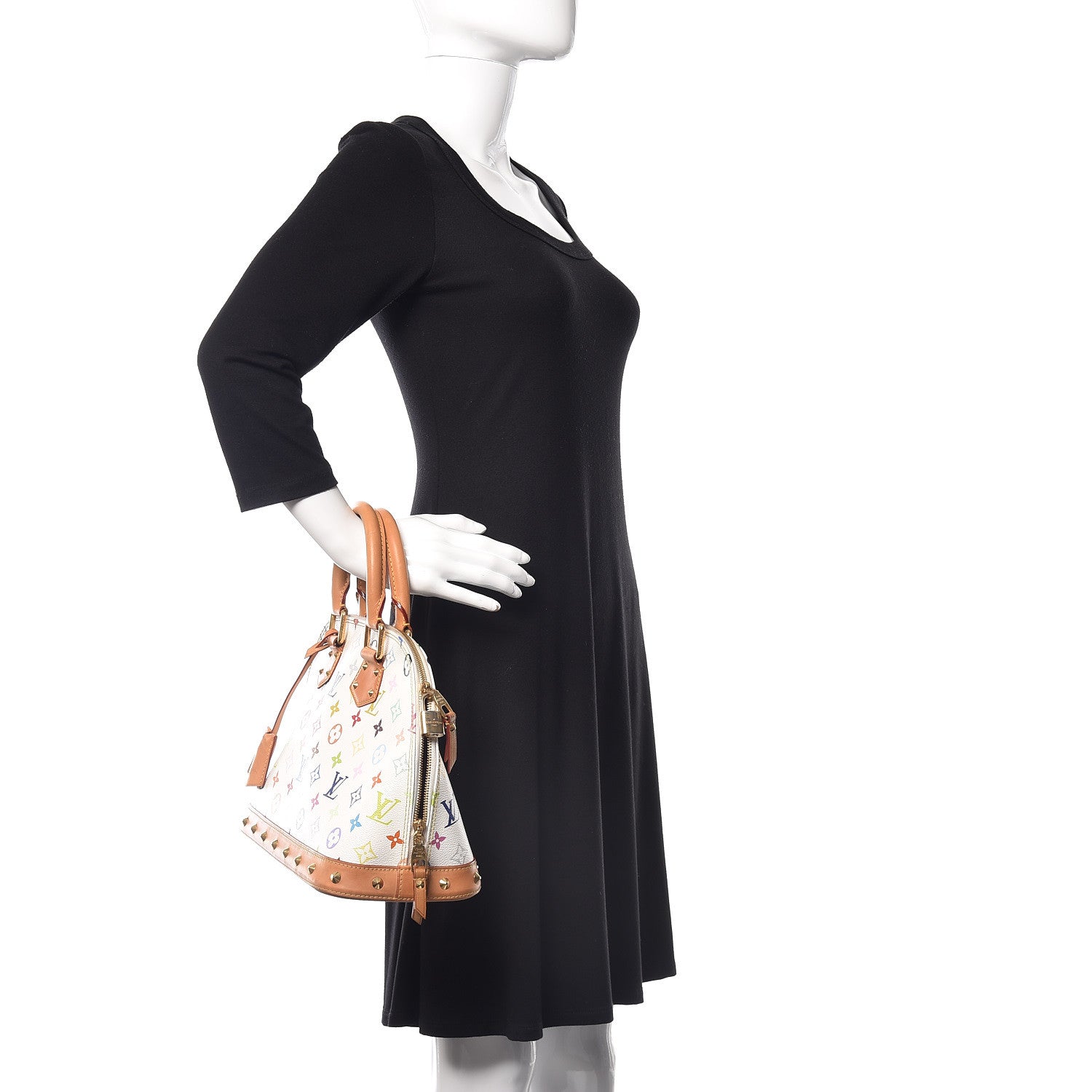 Louis Vuitton Monogram Multicolor Alma White 2 of 12