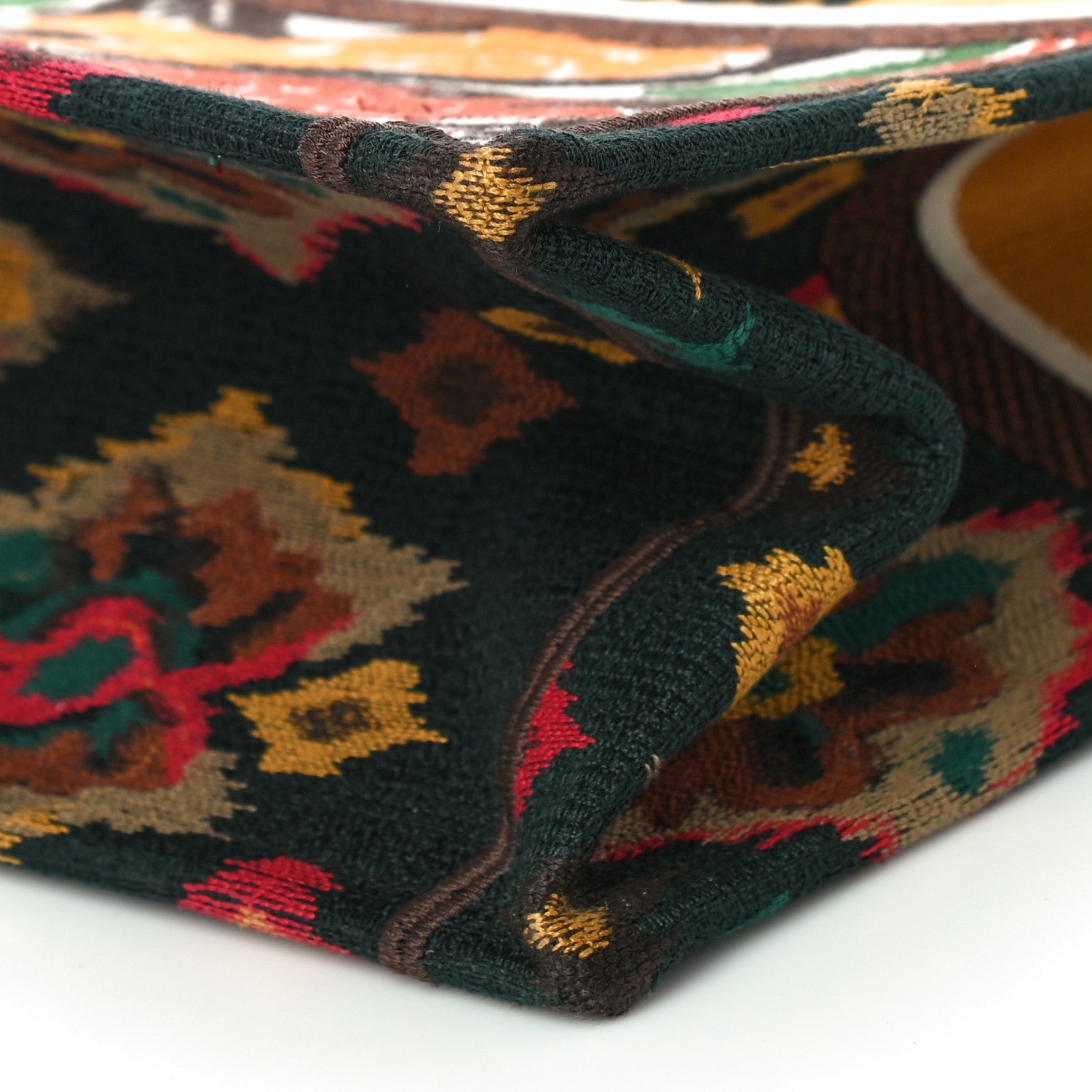 Christian Dior Canvas Embroidered Large Paisley Book Tote Multicolor 10 of 10