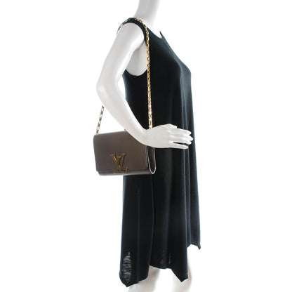 Louis Vuitton Calfskin Chain Louise GM Granit 2 of 7