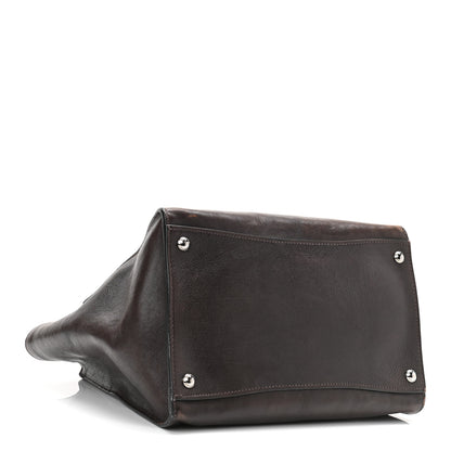 Prada Glace Calfskin Twin Pocket Tote Moro 4 of 12