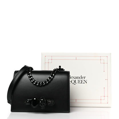 Alexander McQueen Calfskin Knuckle Crossbody Black 9 of 9