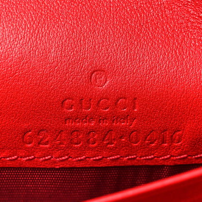 Gucci GG Supreme Apple French Wallet Beige Multicolor Lobster Red 6 of 12
