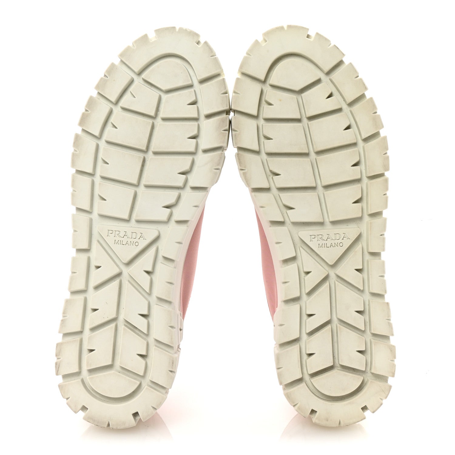 Prada Re-Nylon Gabardine Triangle Logo Double Wheel 50mm Sneakers 37.5 Alabastro 6 of 9