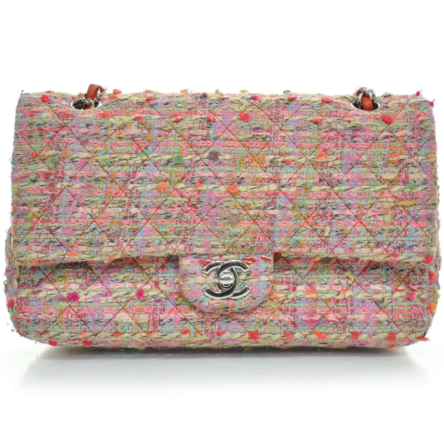 Tweed Medium Double Flap Multicolor