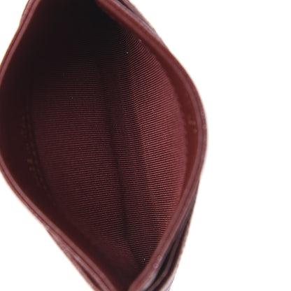 Chanel Iridescent Caviar Quilted Card Holder Burgundy 5 of 9