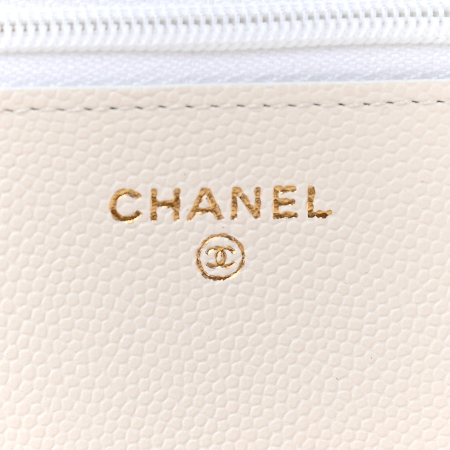 Chanel Caviar Quilted Wallet On Chain WOC White 6 of 10