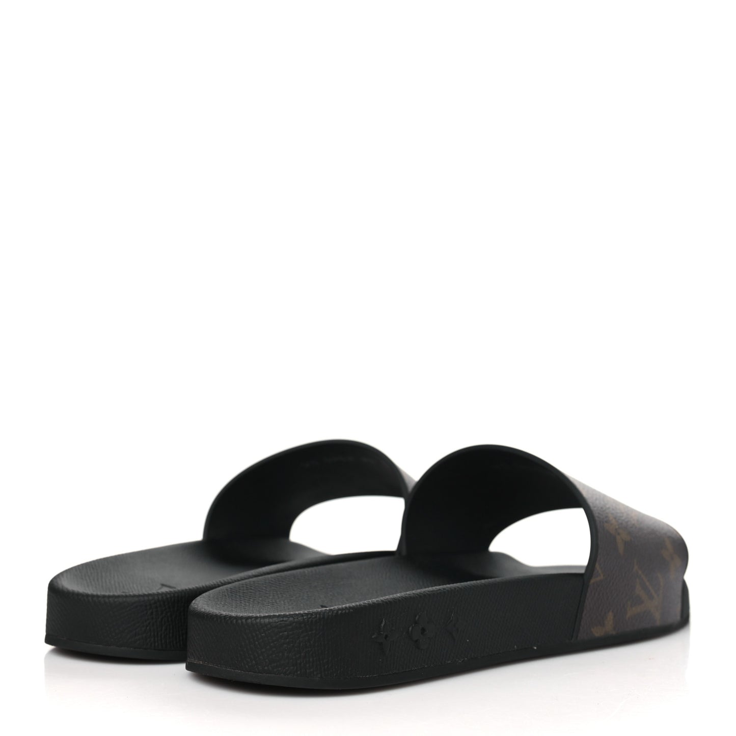 Rubber Monogram Mens Waterfront Mules 8.5 Macassar