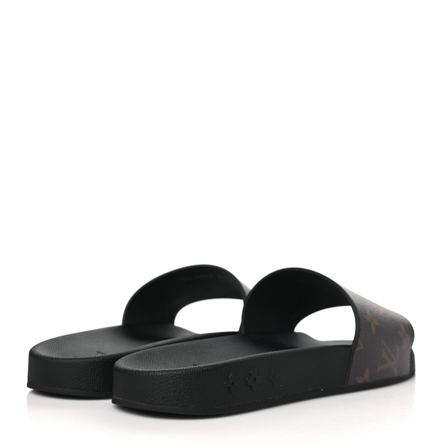 Louis Vuitton Rubber Monogram Mens Waterfront Mules 8.5 Macassar 4 of 8
