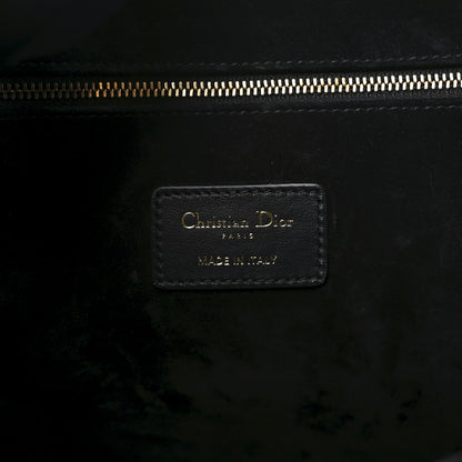 Christian Dior Calfskin Macro Cannage Medium Book Tote Black 6 of 9