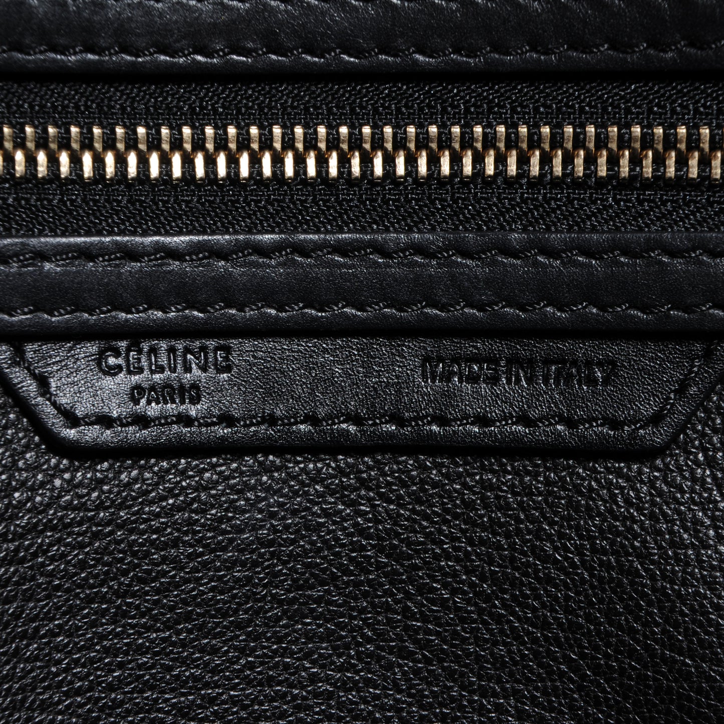 Palmelato Leather Mini Luggage Black