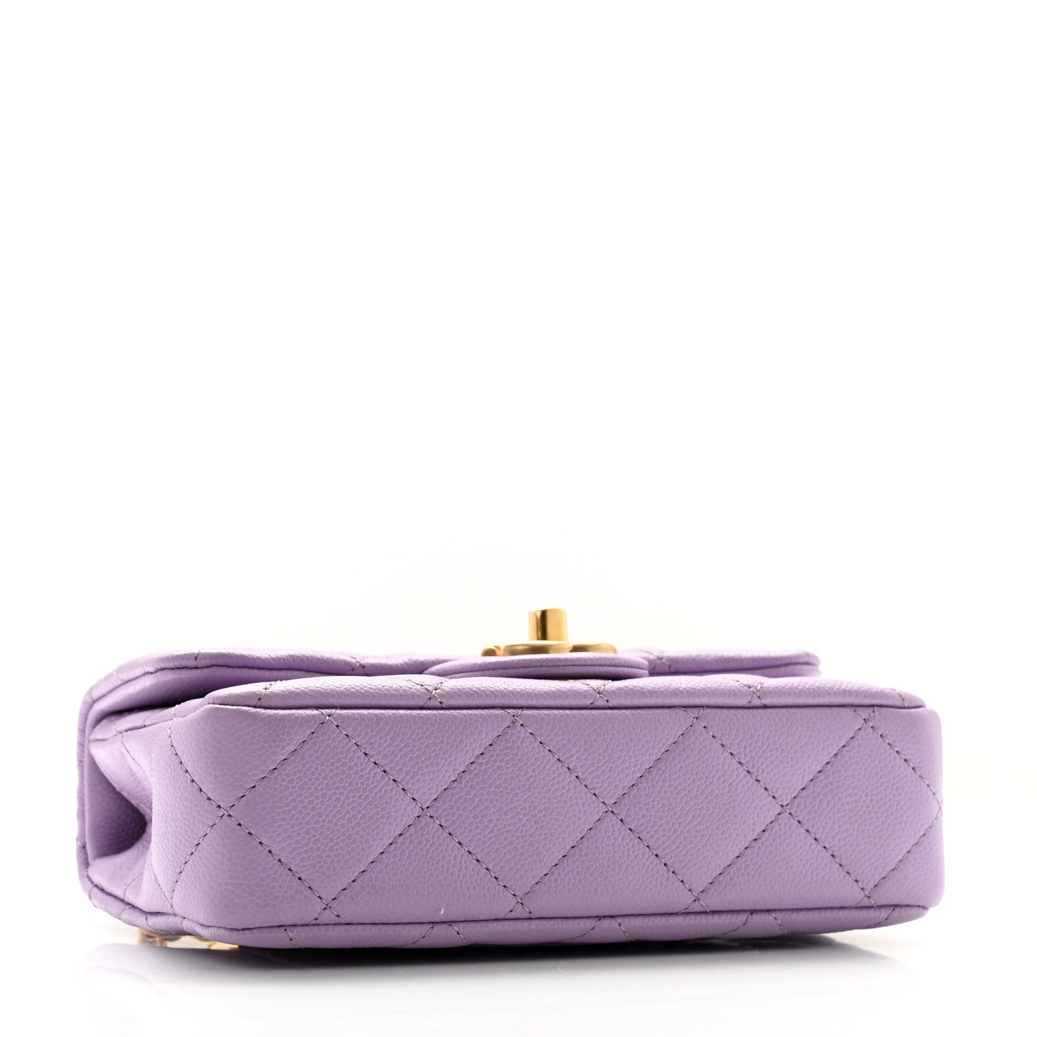 Chanel Caviar Quilted Mini Rectangular Sweetheart Flap Lilac 4 of 11