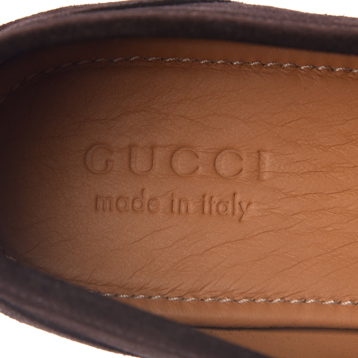 Gucci Suede Web Mens Horsebit Loafers 8.5 Cocoa 7 of 8
