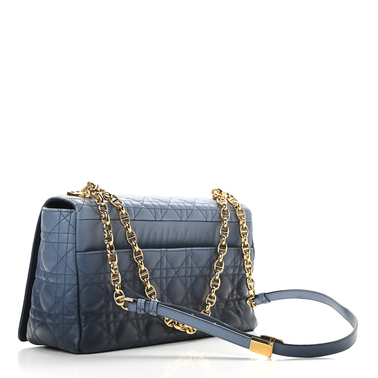 Lambskin Cannage Gradient Large Caro Bag Indigo Blue