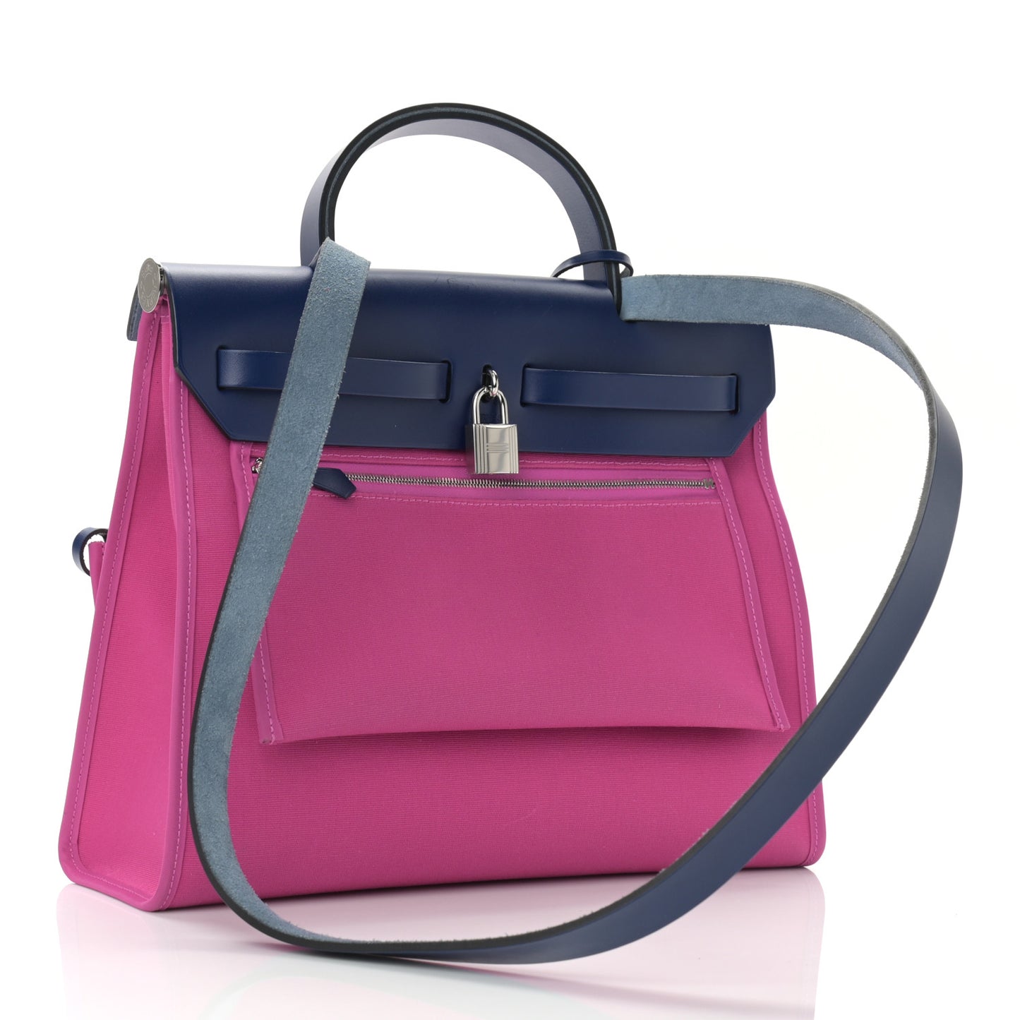Vache Hunter Toile Officier Herbag Zip 31 PM Magnolia Bleu Saphir