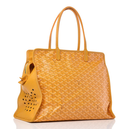 Goyard Goyardine Sac Hardy Pet Carrier PM Yellow 4 of 12