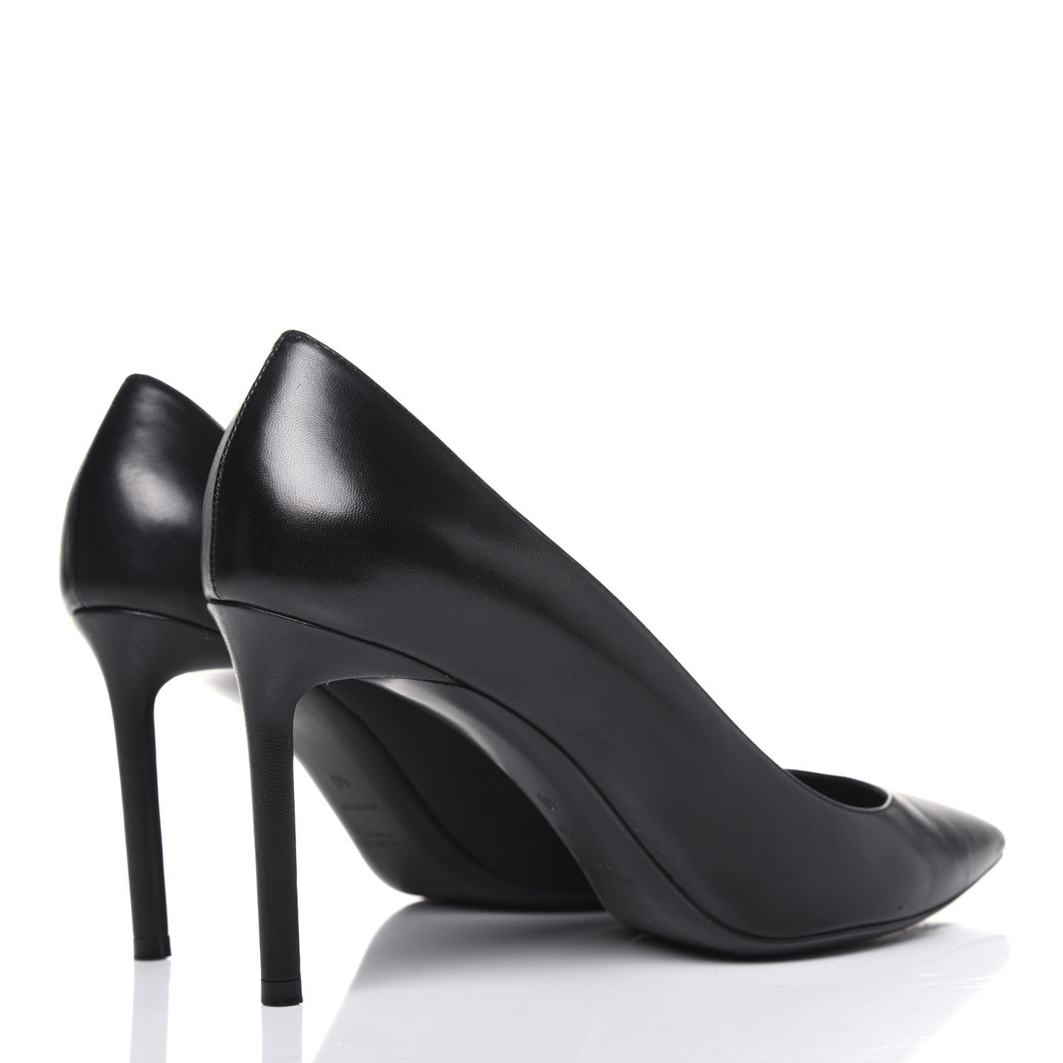 Saint Laurent Calfskin Anja 85 Pumps 40 Black 4 of 11