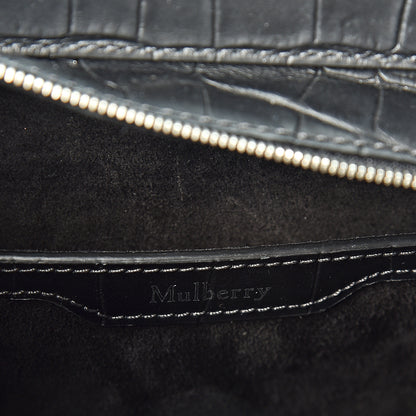 Mulberry Crocodile Embossed Mini Zipped Bayswater Black 5 of 8