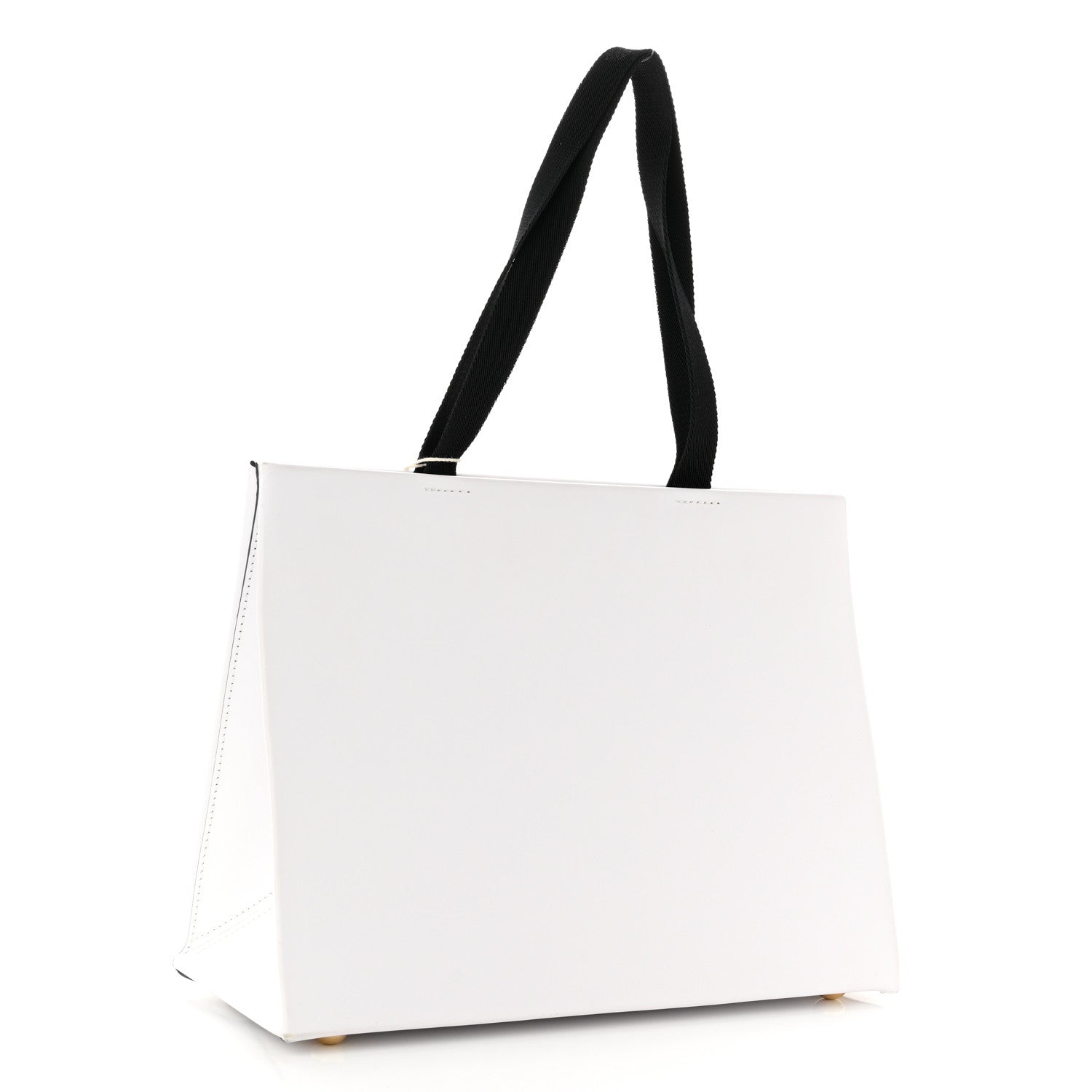 Valentino Garavani Printed Calfskin VLTN Tote White 3 of 9