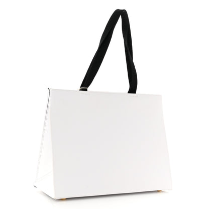 Valentino Garavani Printed Calfskin VLTN Tote White 3 of 9