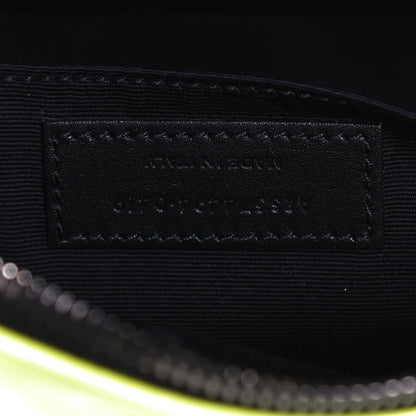 Saint Laurent Patent Calfskin Matelasse Monogram Lou Camera Bag Neon Yellow 7 of 12