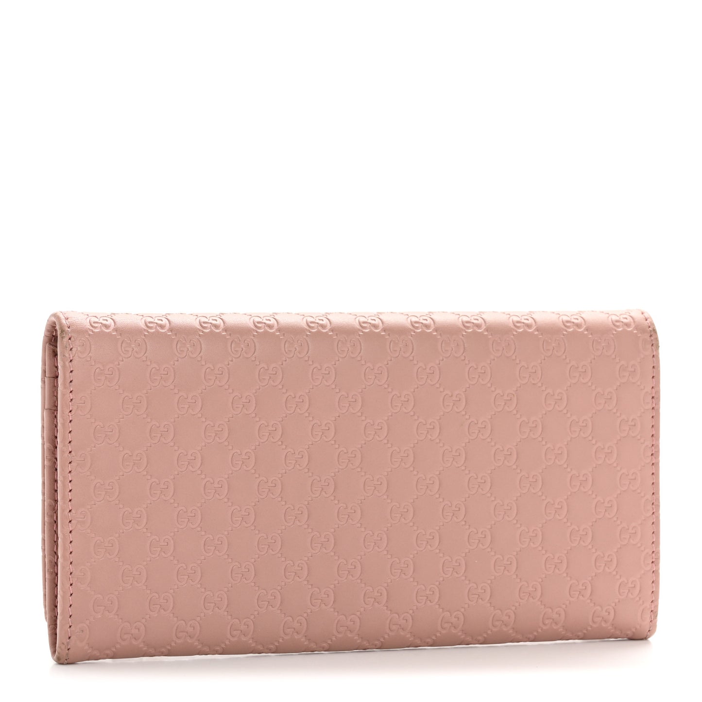 Soft Microguccissima Continental Wallet Soft Pink