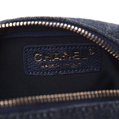 Chanel Washed Denim Quilted Reissue Camera Case Black 6 of 10