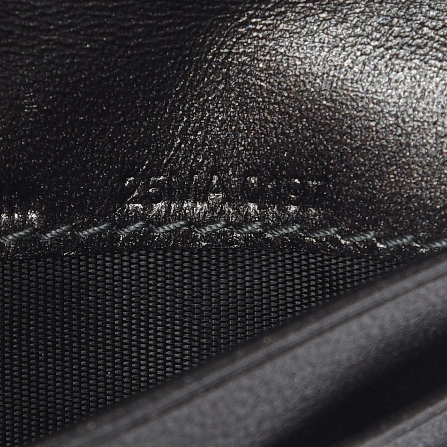 Metallic Grained Calfskin Cannage Lady Dior French Wallet Gunmetal